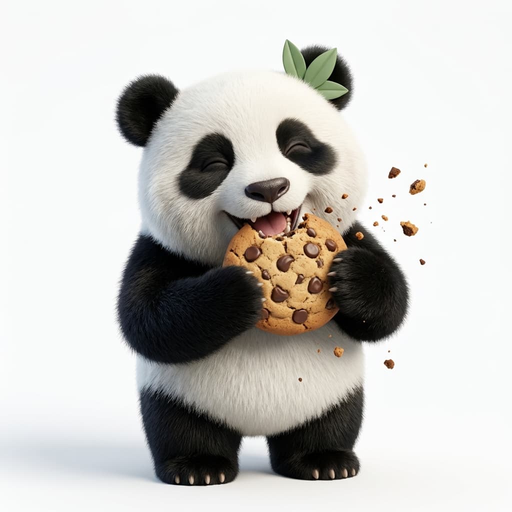 Zenek jedzący ciasteczka